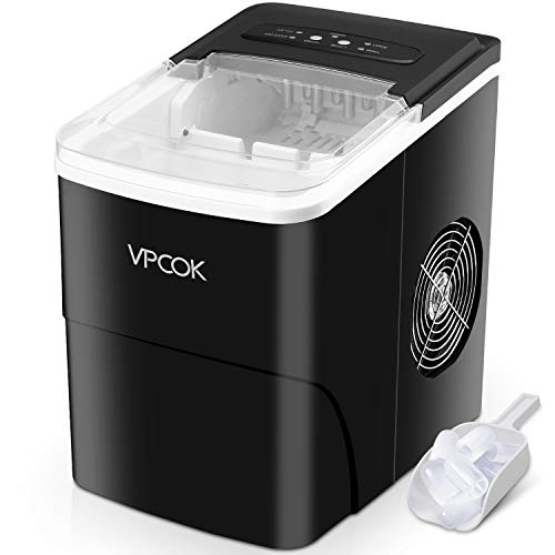 Máquinas para hacer hielo VPCOK Máquina de hielo, Máquina de cubitos de 2 medidas, Cubitos de Hielo 12 kg Ciclo de producción de 6-13 minutos, sin BPA o PFOA Máquinas para hacer hielo VPCOK Máquina de hielo, Máquina de cubitos de 2 medidas, Cubitos de Hielo 12 kg Ciclo de producción de 6-13 minutos, sin BPA o PFOA