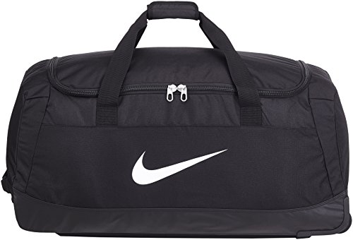 Nike Club Team Swoosh Roller Bag 3.0 Bolsa de deporte, 82 cm, 120 liters, Negro (White)