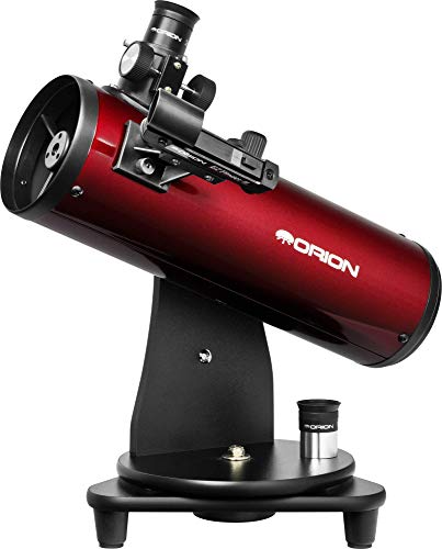 Orion - Telescopio Reflector de Mesa SkyScanner 10012, 100 mm, Color Burdeos