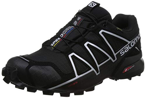 Salomon Speedcross 4 GTX, Zapatillas de Trail Running para Hombre, Negro (Black/Black/Silver Metallic-X), 44 2/3 EU Salomon Speedcross 4 GTX, Zapatillas de Trail Running para Hombre, Negro (Black/Black/Silver Metallic-X), 44 2/3 EU