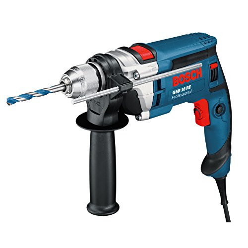 Bosch Professional GSB 16 RE - Taladro percutor (750 W, 0 – 2800 rpm, Ø max perforación hormigón 16 mm, en maletín) Bosch Professional GSB 16 RE - Taladro percutor (750 W, 0 – 2800 rpm, Ø max perforación hormigón 16 mm, en maletín)