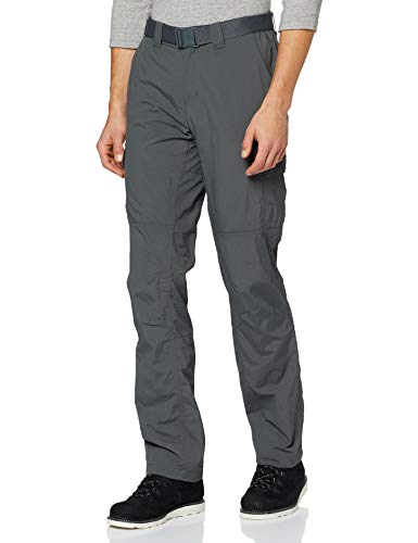 Columbia Silver Ridge II Pantalones de Senderismo Convertible, Hombre, Gris (Grill), W32/L30