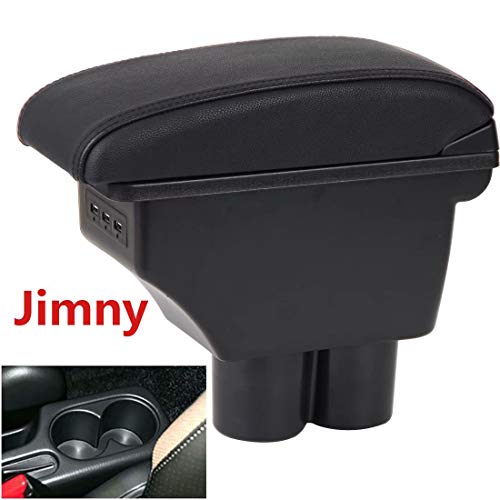 Doble capa Consolas Reposabrazos Caja para Jimny 2007-2018