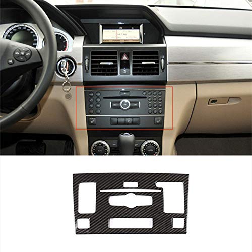 SBCX Consola Central del Coche Panel Decorativo para Mercedes Benz GLK X204 2008-2012, Consola Central Volumen CD Modo Marco Decoración Cubierta Trim ABS Car Styling