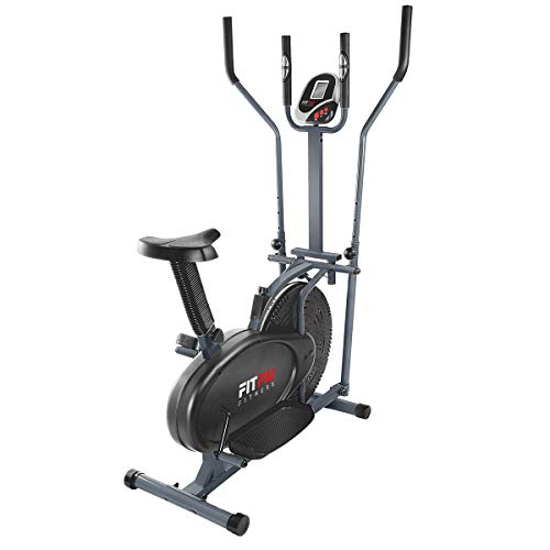 FITFIU Fitness BELI-120 - Bicicleta Elíptica con sillín regulable, multifunción Elíptica y Estática magnética, pantalla LCD, Pulsómetro y disco de inercia de 5kg ideal Entrenamiento Fitness FITFIU Fitness BELI-120 - Bicicleta Elíptica con sillín regulable, multifunción Elíptica y Estática magnética, pantalla LCD, Pulsómetro y disco de inercia de 5kg ideal Entrenamiento Fitness