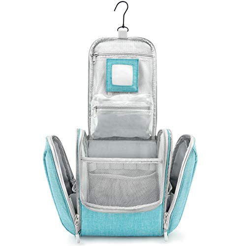 GO!elements® Bolsa de Aseo para Colgar Hombres y Mujeres | Neceser cosmético Hombre Grande Mujer para Maletas y Equipaje de Mano | Neceser de Viaje, Color:Turquesa GO!elements® Bolsa de Aseo para Colgar Hombres y Mujeres | Neceser cosmético Hombre Grande Mujer para Maletas y Equipaje de Mano | Neceser de Viaje, Color:Turquesa