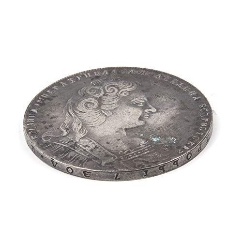 homker 1730 Zar Rusia, Anna Ivanovna, Insignia Conmemorativa, Moneda Plateada,Plata,3.9cm