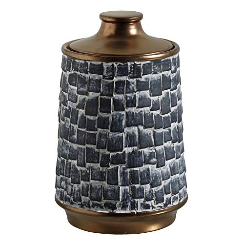Jarrón Tibor de cerámica Negro exótico de ø 16x26 cm - LOLAhome