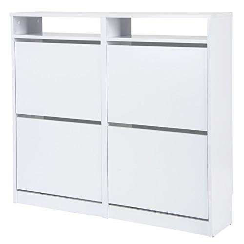 TOP KIT | Mueble Zapatero Tamesis 54AB - 107.5 x 96 x 25 | Blanco