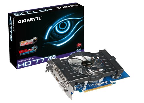 Gigabyte GV-R777OC-1GD Radeon HD7770 1GB GDDR5 - Tarjeta gráfica (Radeon HD7770, 1 GB, GDDR5, 128 bit, 2560 x 1600 Pixeles, PCI Express 3.0)