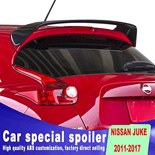 JYTNB Spoiler Trasero Techo de la Ventana Trasera Wing Primer Color Spoiler Trasero para Nissan Juke Spoilers 2010-2015, incoloro, Negro