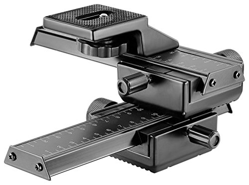 Neewer Enfoque Macro Foco Deslizante a 4 Vías para Disparo en Primer Plano para Cámara DSLR Canon Nikon Pentax Olympus Sony Samsung y Otras DSLR y DC con Agujero Tornillo Estándar 1/4" Neewer Enfoque Macro Foco Deslizante a 4 Vías para Disparo en Primer Plano para Cámara DSLR Canon Nikon Pentax Olympus Sony Samsung y Otras DSLR y DC con Agujero Tornillo Estándar 1/4"
