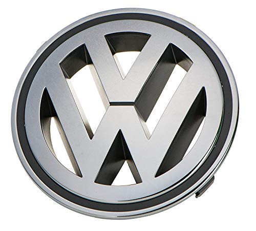 Recambios Originales Volkswagen Emblema parrilla delantera 150 mm (Golf 5, Golf 5 4 motion, Passat CC, Passat Variant, Tiguan)