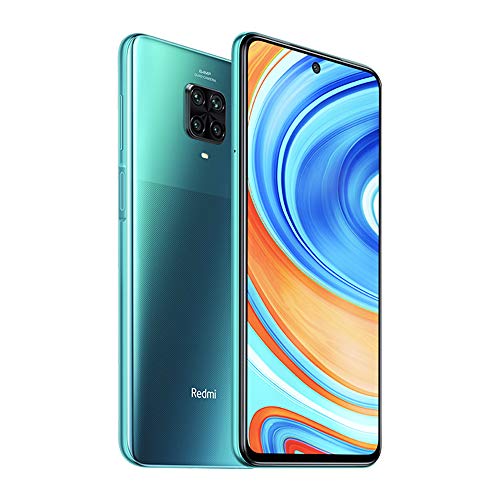 Xiaomi Redmi Note 9 Pro Teléfono 6GB RAM+128GB ROM, 6,67" Pantalla Completa, Procesador Snapdragon 720G Octa-Core, 16MP Frontal y 64MP + 8MP + 5MP + 2MP AI Quad Cámara Trasera Versión Global (Verde)