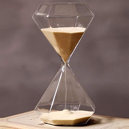 Cocina 30 Minutos Temporizador de cristal de cristal de oro reloj de arena regalo creativo de arena temporizador reloj de arena arena de oro decoración del hogar del reloj de arena reloj