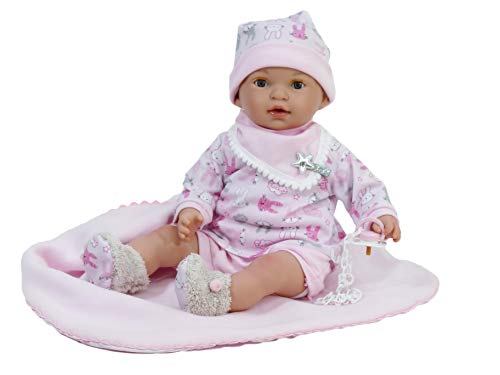 Nines Artesanals d'Onil-MI BEBITO Abre Y Cierra LOS Ojos MUÑECA BLANDITA, Color rosa (1) Nines Artesanals d'Onil-MI BEBITO Abre Y Cierra LOS Ojos MUÑECA BLANDITA, Color rosa (1)