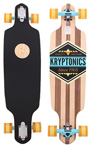 Kryptonics Longboard Through – Monopatín con rodamientos ABEC 5, Skateboarding, Longboard 38 Zoll Skateboarding, Outdoor Board-California Drop-Through (Cherokee), Cherokee