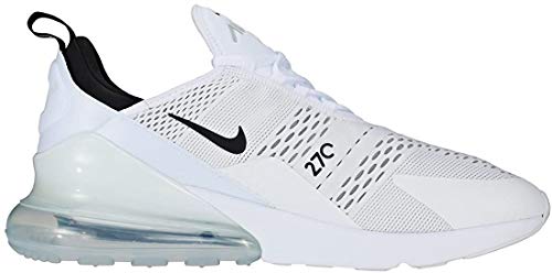 Nike Air MAX 270, Zapatillas de Gimnasia para Hombre, Blanco (White/Black/White 100), 42 1/2 EU Nike Air MAX 270, Zapatillas de Gimnasia para Hombre, Blanco (White/Black/White 100), 42 1/2 EU