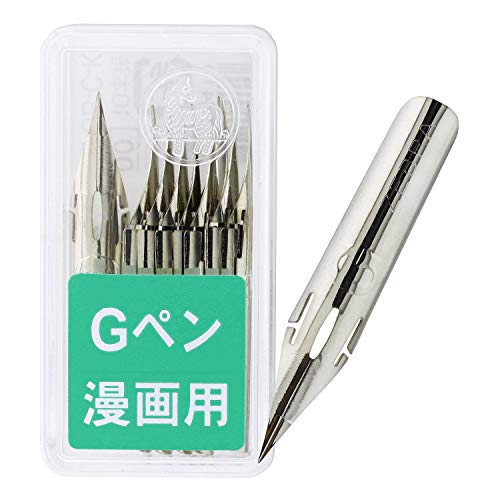 Punta de bolígrafo de modelo cromado Zebra Comic G, 1 paquete de 10 puntas (PG-6B-C-K)