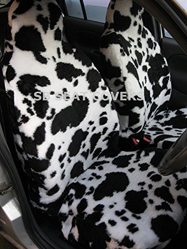 R – Adecuado para Mini Cooper D, fundas de asiento, piel sintética de vaca Rossini, 2 frentes