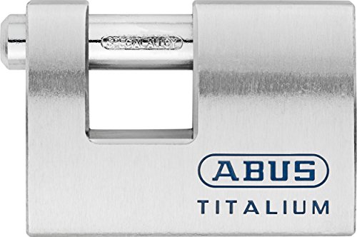 Abus 70746 Candado rectangular titalium, plateado, M