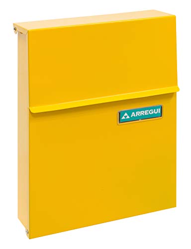 Arregui Line E6808 Buzón de Acero de tamaño S (DIN A5), amarillo