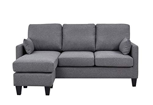 Astan Hogar Sofá Cama 3 Plazas con Chaise Longe, Tapizado Tela. Modelo Lena AH-AR40700GR, Gris, Talla Única Astan Hogar Sofá Cama 3 Plazas con Chaise Longe, Tapizado Tela. Modelo Lena AH-AR40700GR, Gris, Talla Única