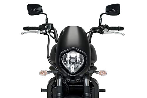 Customacces AZ3129N Semicarenado Anarchy CUP0009Z para Kawasaki Vulcan S 15'-20' Negro Mate