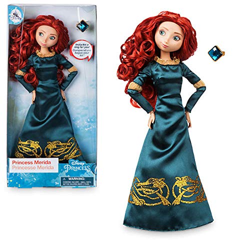 Disney oficial valiente - 30 cm Merida Classic Doll con anillo