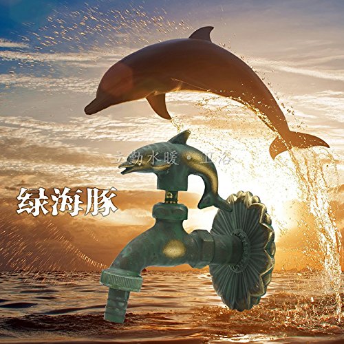 Grifo de lavabo para fregadero giratorio grifo de lavabo Latón Forma de animal faucet toda la piscina de cobre fregona lavadora lavadora de lavabo faucet forma retro antigua animal,delfines verdes Grifo de lavabo para fregadero giratorio grifo de lavabo Latón Forma de animal faucet toda la piscina de cobre fregona lavadora lavadora de lavabo faucet forma retro antigua animal,delfines verdes