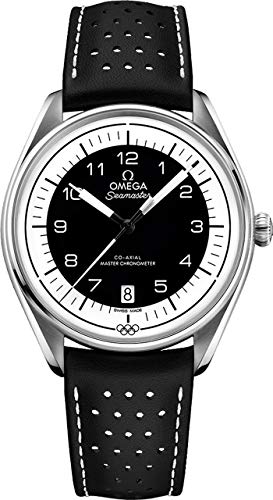 Omega Seamaster Olympic Timekeeper Reloj automático de cuero negro para hombre, edición limitada 522.32.40.20.01.003