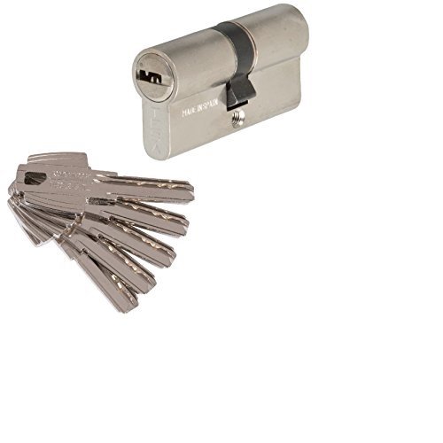 Tesa Assa Abloy M6503030N Serie T60 Cilindro de Seguridad, Niquelado Leva Corta Tesa Assa Abloy M6503030N Serie T60 Cilindro de Seguridad, Niquelado Leva Corta