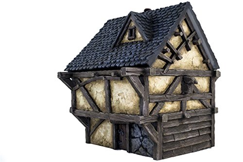 War World Gaming Fantasy Village - Casa de Campo - 28mm Wargaming Medieval Miniaturas Maquetas Dioramas Edificios Wargames Guerra Aldea Edad Media
