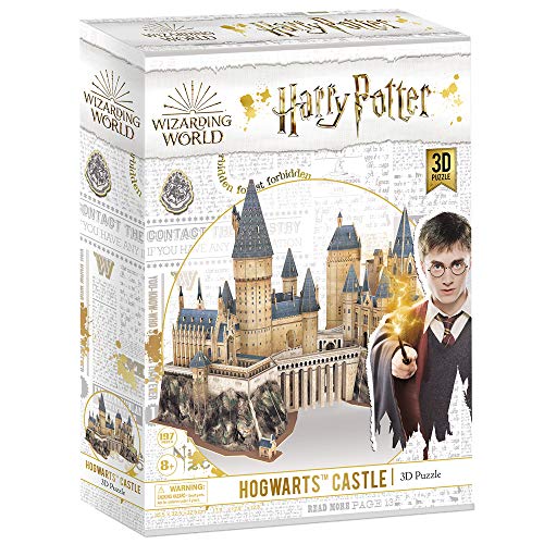 CubicFun Puzzle 3D Harry Potter Hogwarts Castillo Escuela de Brujería y Hechicería Kits de Construcción Modelo, DIY Juguetes 3D Rompecabezas Regalos para Adultos y Niños, 197 Piezas