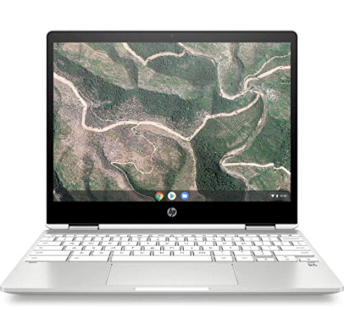 HP Chromebook x360 14b-ca0000ns - Ordenador portátil de 14" FHD (Intel Celeron N4000, 4 GB RAM, 64 GB eMMC, Intel UHD 600, Chrome OS) Blanco - Teclado QWERTY Español