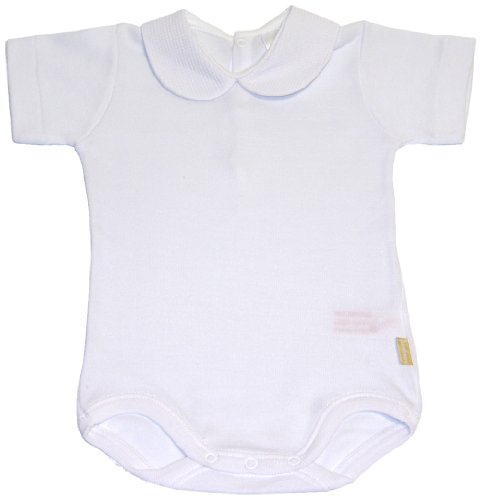 Cambrass 6310 - Body con Cuello y Manga Corta, Talla 56 cm (0 a 1 Meses), Color Blanco Cambrass 6310 - Body con Cuello y Manga Corta, Talla 56 cm (0 a 1 Meses), Color Blanco