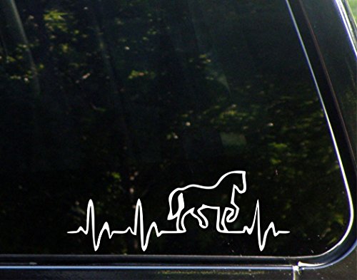 Horse Lifeline - 8 3/4" x 3 1/4" - Vinyl Die Cut Decal/Bumper Sticker For Windows, Trucks, Cars, Laptops, Macbooks, Etc.