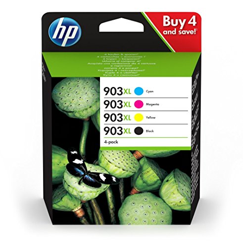 HP 3 hz51ae – Lote de 4 cartuchos de tinta originales Compatible con HP Officejet CMYK