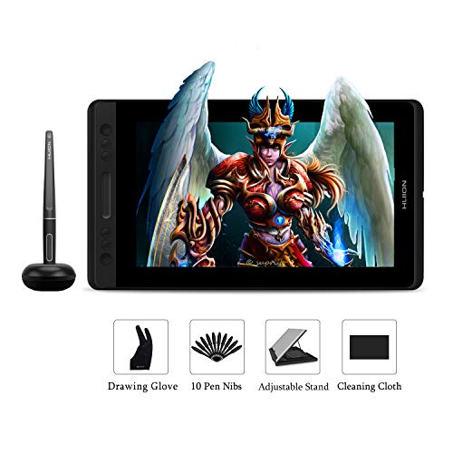 HUION Kamvas Pro 13 Tableta Grafica con Pantalla, 13,3 Pulgadas Tableta Grafica Dibujo con Función de Inclinación de ± 60 °, Gama sRGB al 120%, Vidrio Anti reflejante, Pantalla Laminado Completo HUION Kamvas Pro 13 Tableta Grafica con Pantalla, 13,3 Pulgadas Tableta Grafica Dibujo con Función de Inclinación de ± 60 °, Gama sRGB al 120%, Vidrio Anti reflejante, Pantalla Laminado Completo