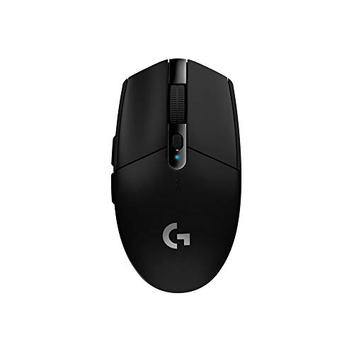 Logitech G305 Lightspeed Ratón Gaming Inalámbrico, Captor Hero 12,000 dpi, Ultra-Ligero, Batería de 250h, Memoría Integrada, Compatible con PC/Mac , Negro