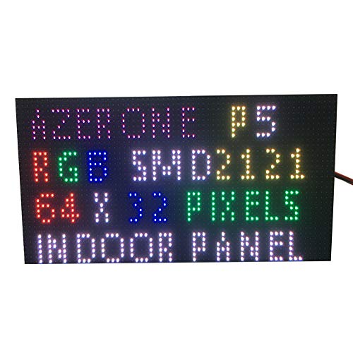 P5 Interior LED a todo color pantalla Panel 64 x 32 Pixel 320 mm x 160 mm de tamaño, 1/16 Scan SMD 2 in1 dos en uno 5 mm RGB Junta P5 LED memoria