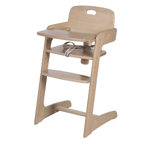 Roba-Kids 7545 - Trona evolutiva en madera maciza, acabado madera natural.