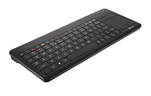 Trust Sento - Teclado inalámbrico para Smart TV Samsung, QWERTY español, negro