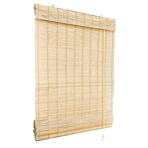 Victoria M. - Persiana de bambú para Interiores, tamaño 80 x 220 cm, Color Natural