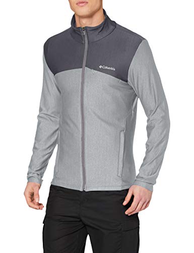 Columbia Maxtrail Midlayer Forro Polar con Cremallera, Hombre, Gris/Negro (City Grey/Shark), XL