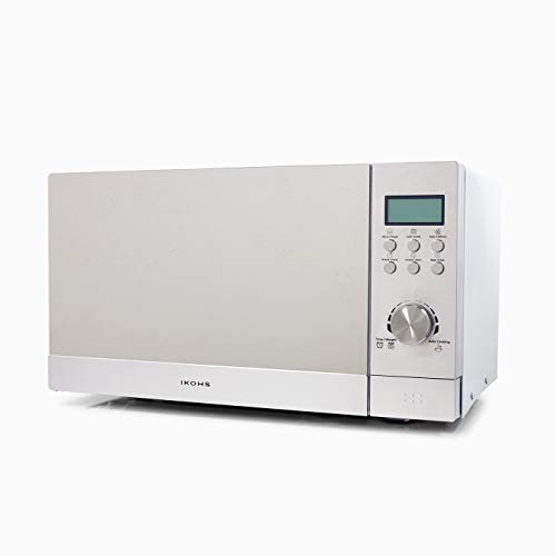 IKOHS Microondas Grill HW800 - Microondas con Grill con Función Horno, 800W, Capacidad de 23L, 5 Niveles de Potencia, Temporizador, Menú Automático 8, Cocción Multifrecuencia, color acero espejo IKOHS Microondas Grill HW800 - Microondas con Grill con Función Horno, 800W, Capacidad de 23L, 5 Niveles de Potencia, Temporizador, Menú Automático 8, Cocción Multifrecuencia, color acero espejo