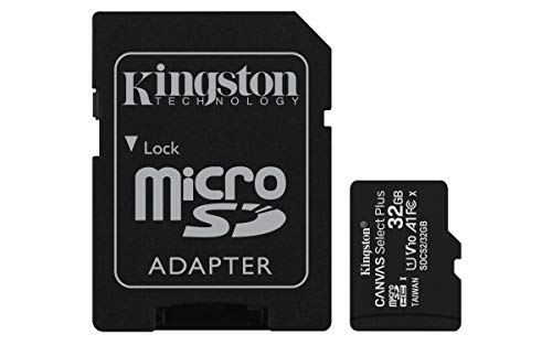 Kingston Canvas Select Plus Tarjeta microSD, SDCS2/32GB Class 10 con Adaptador SD Kingston Canvas Select Plus Tarjeta microSD, SDCS2/32GB Class 10 con Adaptador SD
