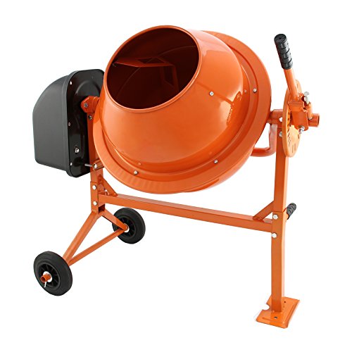 T-Mech - Hormigonera Eléctrica 250 W con 2 ruedas 70 Litros 30 rpm para Mezclar Hormigón, Argamasa y Cemento T-Mech - Hormigonera Eléctrica 250 W con 2 ruedas 70 Litros 30 rpm para Mezclar Hormigón, Argamasa y Cemento