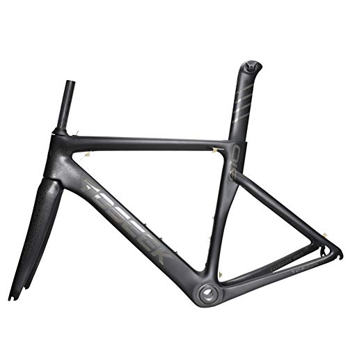 T800 Cuadro de Bicicleta de Carretera de Carbono, Cuadro de Bicicleta de Carbono Completo 700C con Tubo de Asiento Tenedor Delantero Ciclismo Marco de Bicicleta Super Ligero 1200g,56cm/L T800 Cuadro de Bicicleta de Carretera de Carbono, Cuadro de Bicicleta de Carbono Completo 700C con Tubo de Asiento Tenedor Delantero Ciclismo Marco de Bicicleta Super Ligero 1200g,56cm/L