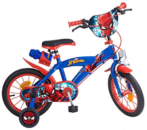 Toims 874 Spiderman - Bicicleta para niños, tamaño 14 pulgadas Toims 874 Spiderman - Bicicleta para niños, tamaño 14 pulgadas